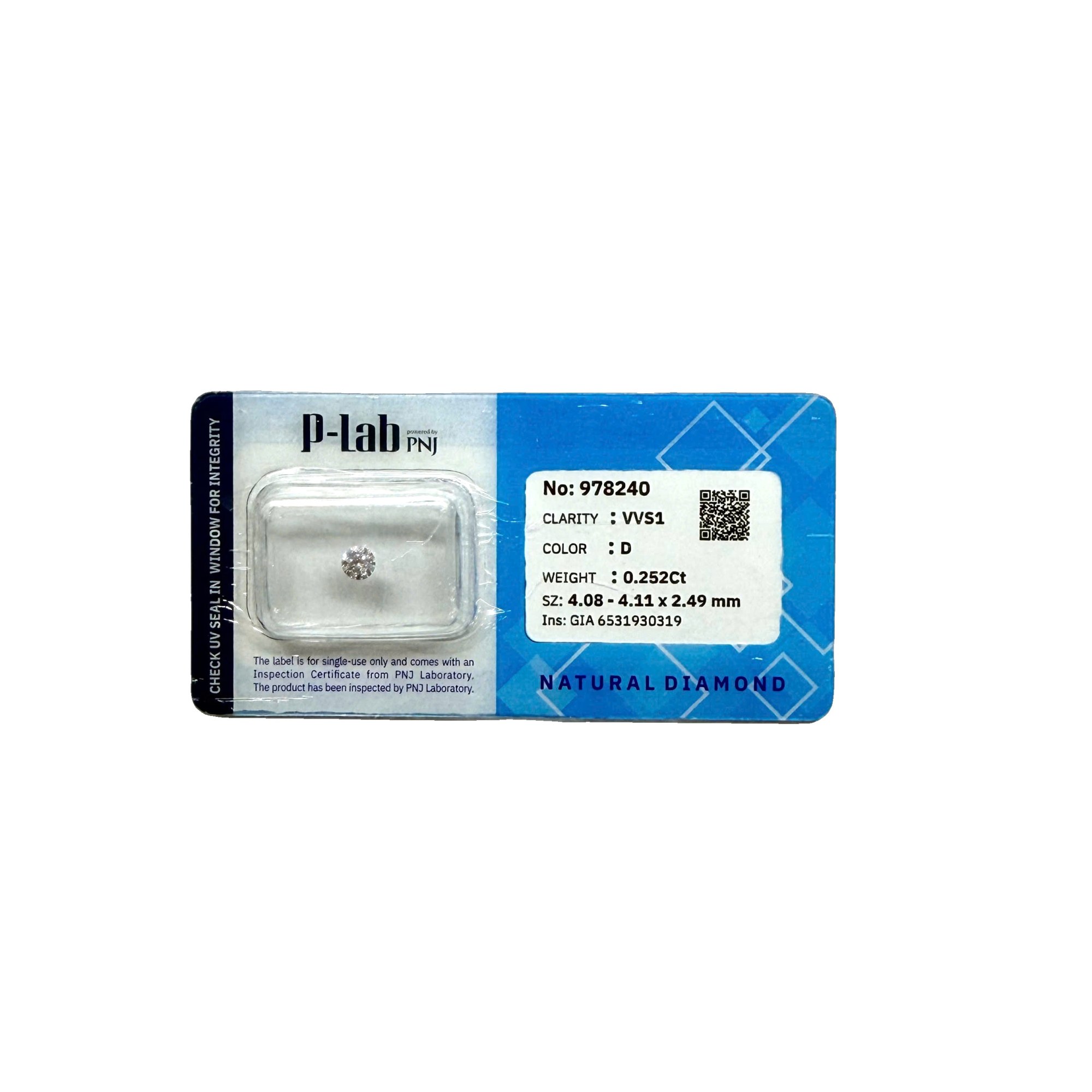 Kim cương viên 4.08 - 4.11 P-LAB, GIA DDD4016600 - Ảnh 2