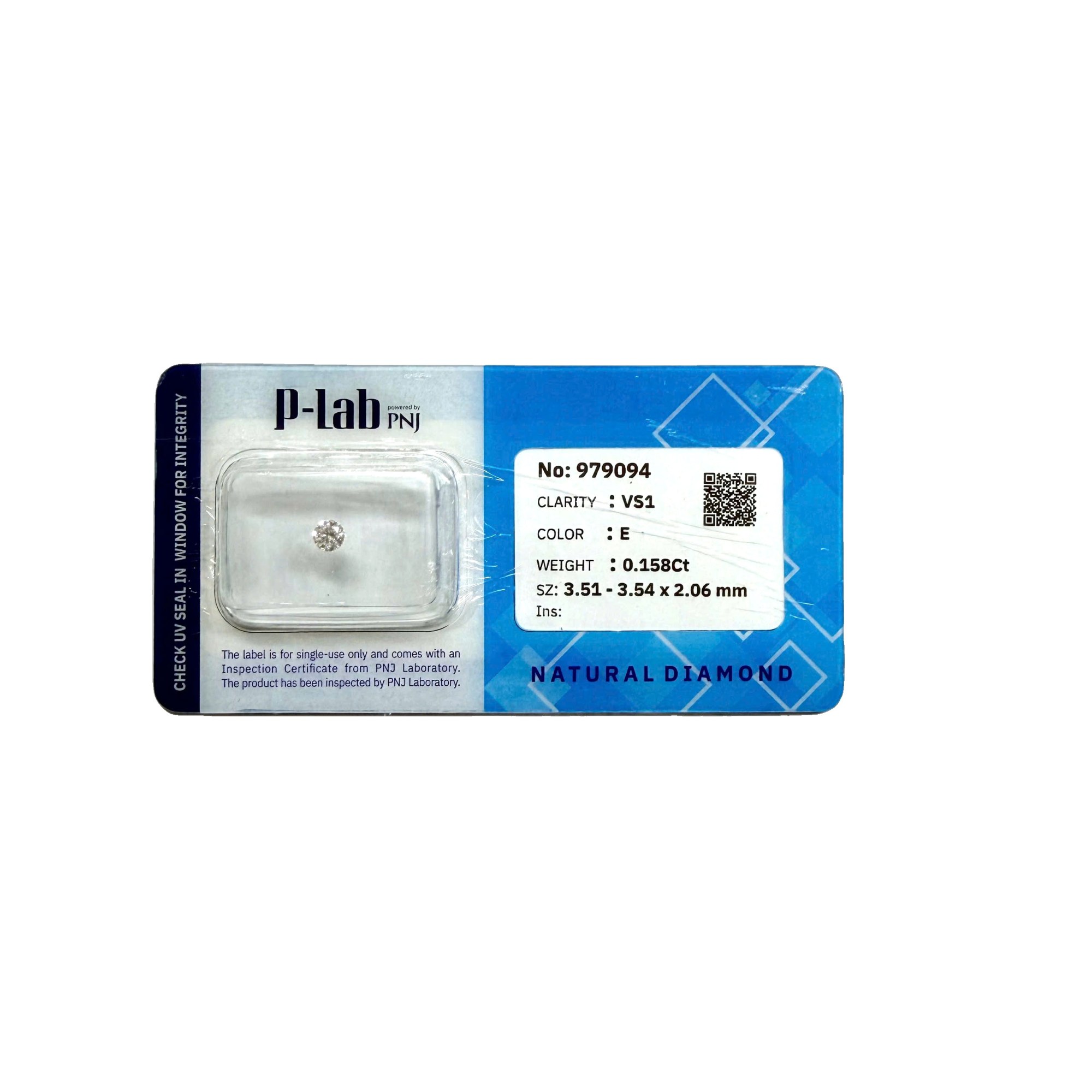 Kim cương viên 3.51 - 3.54 E VS1 Không có giấy kiểm định DDD4016647 - Ảnh 2