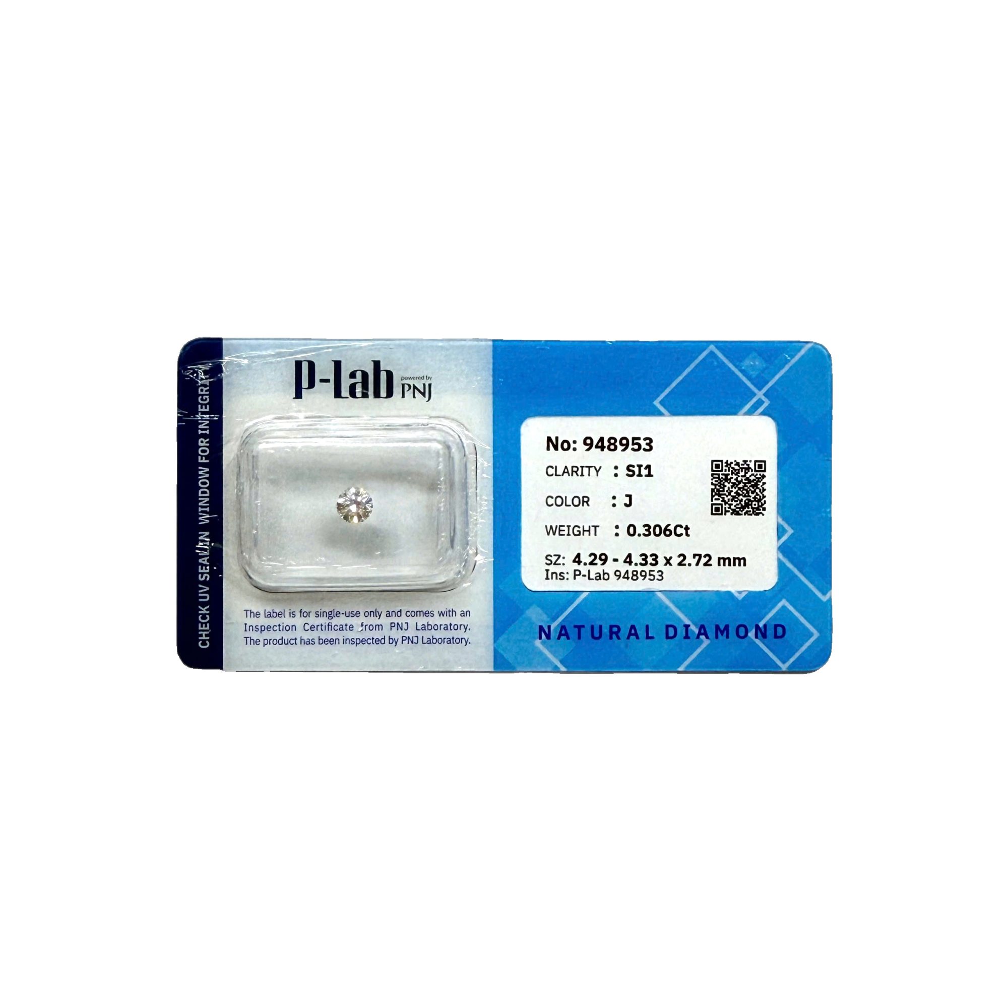 Kim cương viên 4.29 - 4.33 J SI1 P-LAB DDD4016652 - Ảnh 2