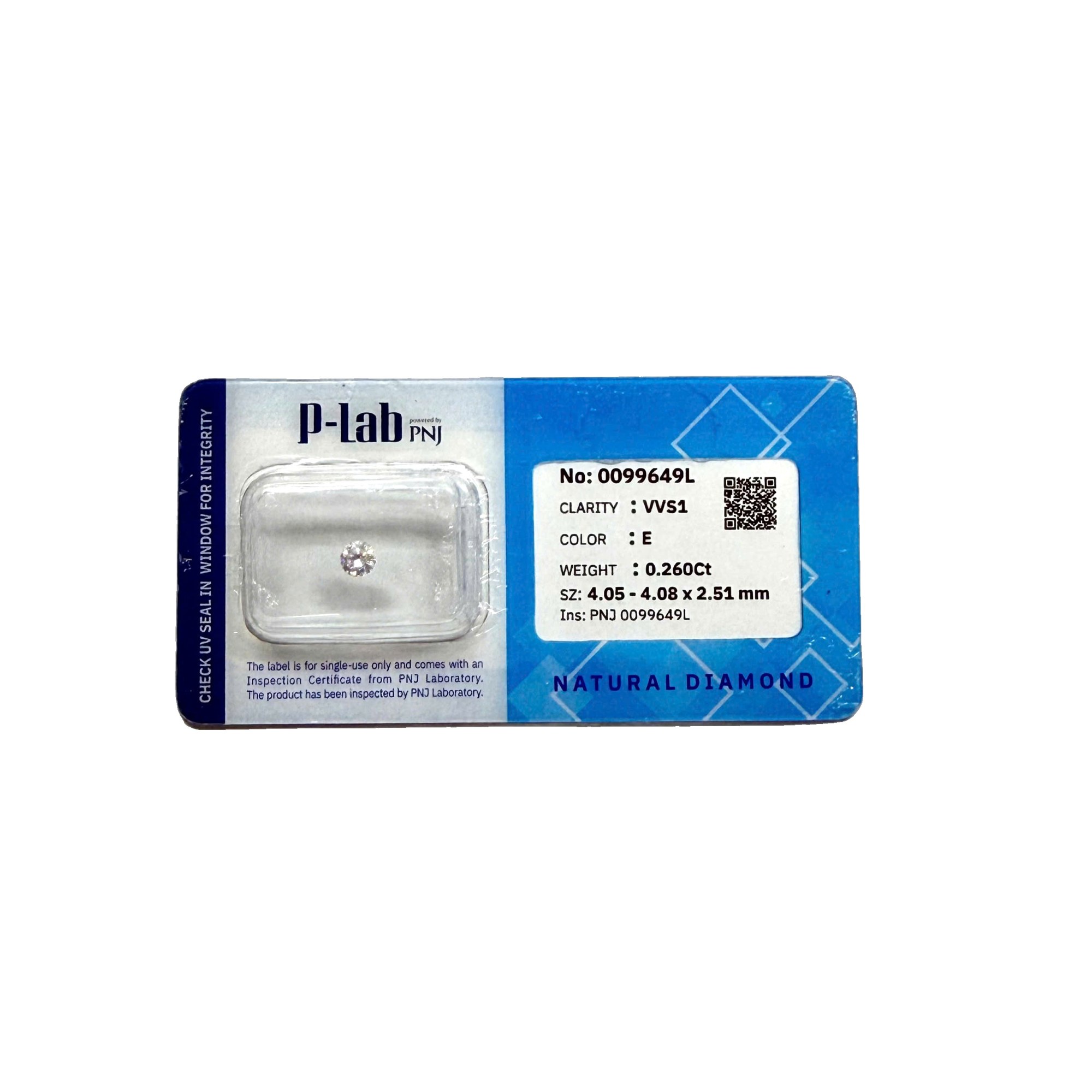 Kim cương viên 4.05 - 4.08 P-LAB DDD4016673 - Ảnh 2