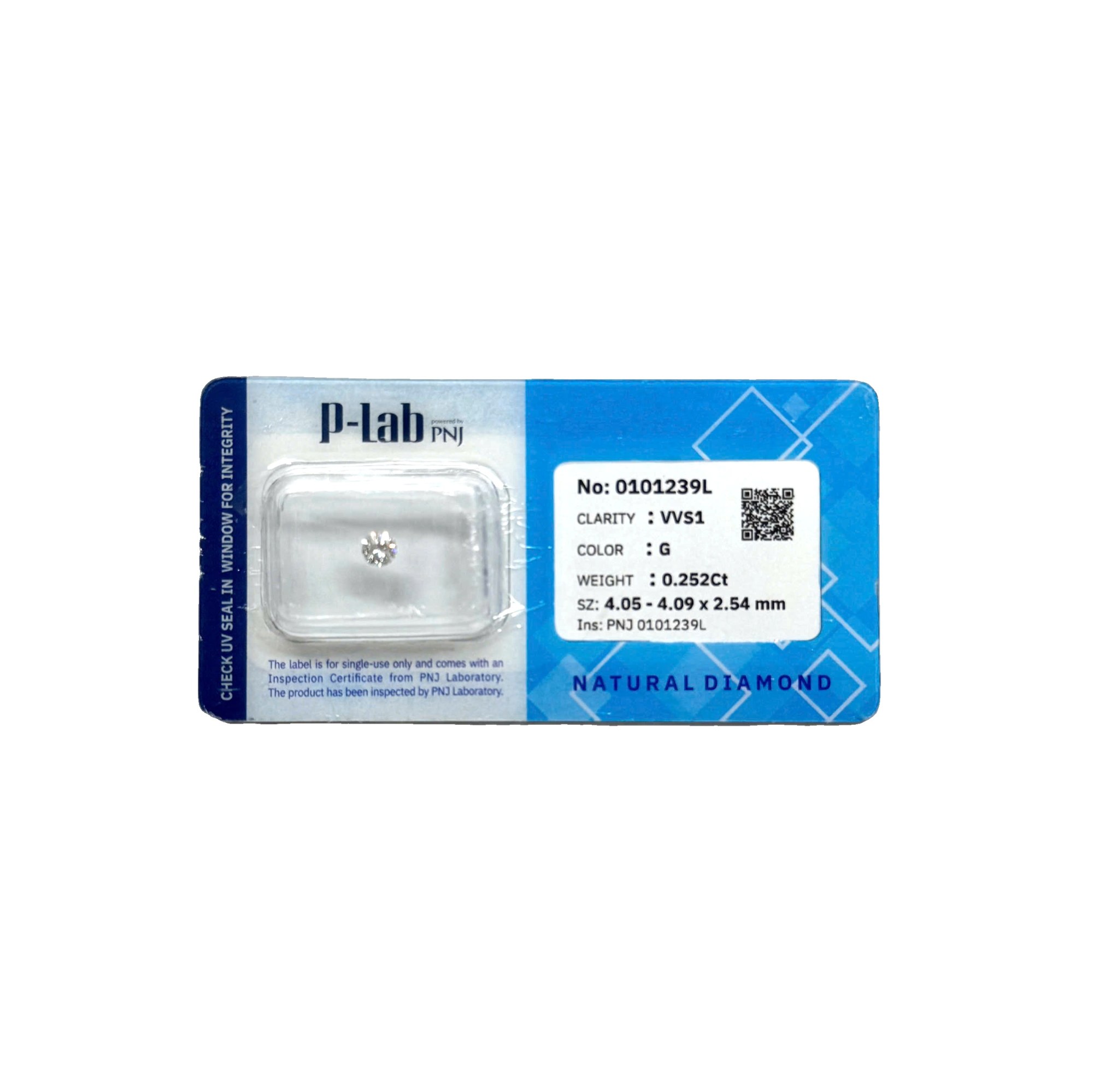 Kim cương viên 4.05 - 4.09 P-LAB DDD4016675 - Ảnh 2