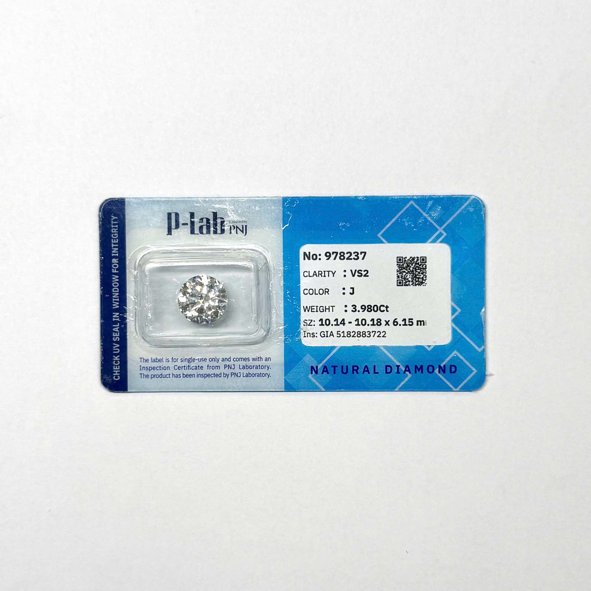 Kim cương viên 10.14 - 10.18 J VS2 P-LAB, GIA DDD4016704 - Ảnh 2