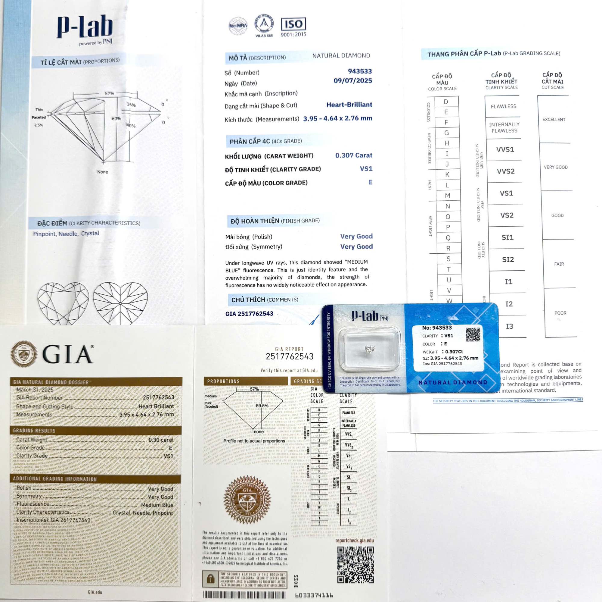 Kim cương viên 3.95 - 4.64Ct E VS1 P-LAB, GIA DDD4017063 - Ảnh 3