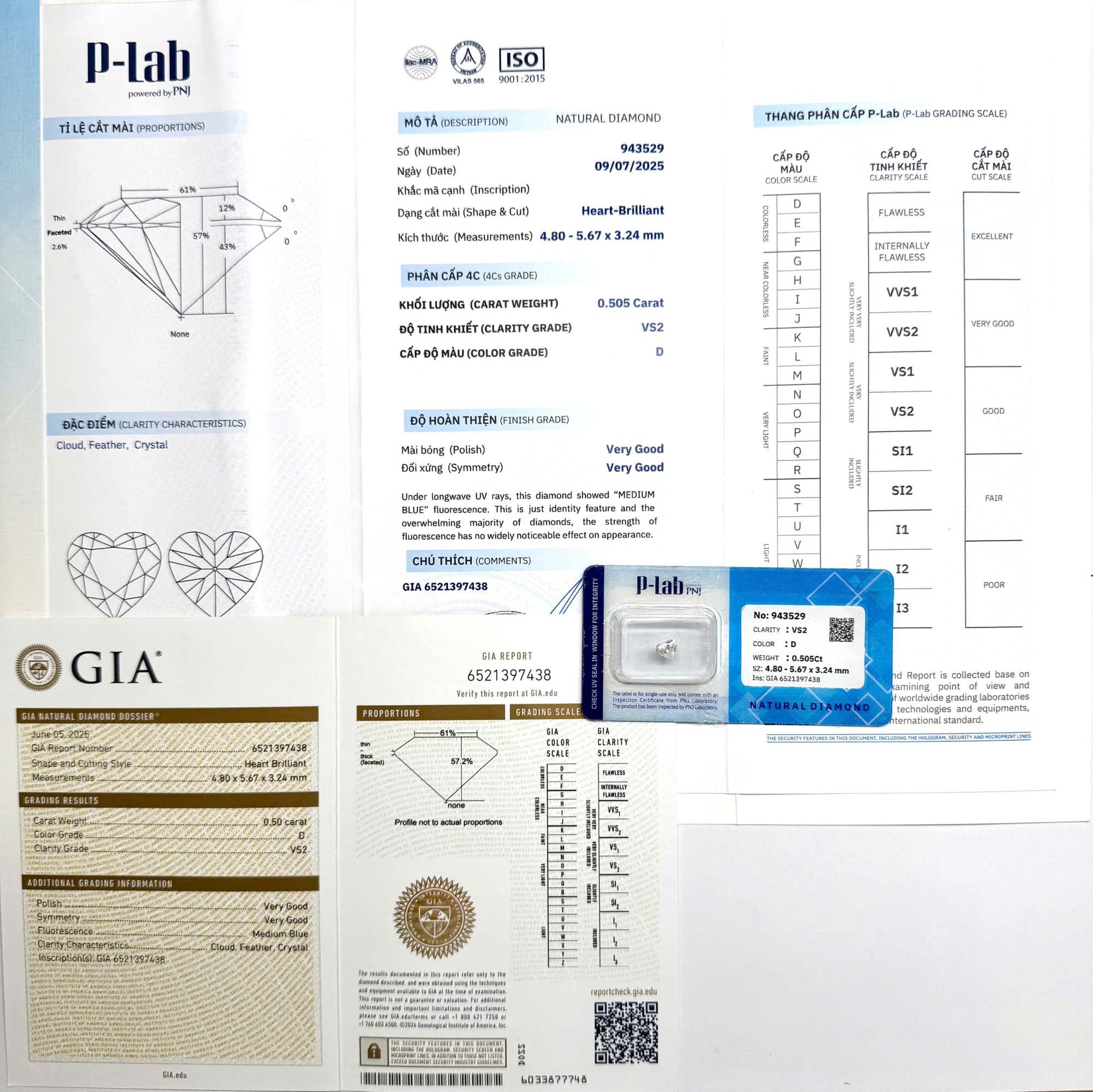 Kim cương viên 4.80 - 5.67 P-LAB, GIA DDD4017065 - Ảnh 3