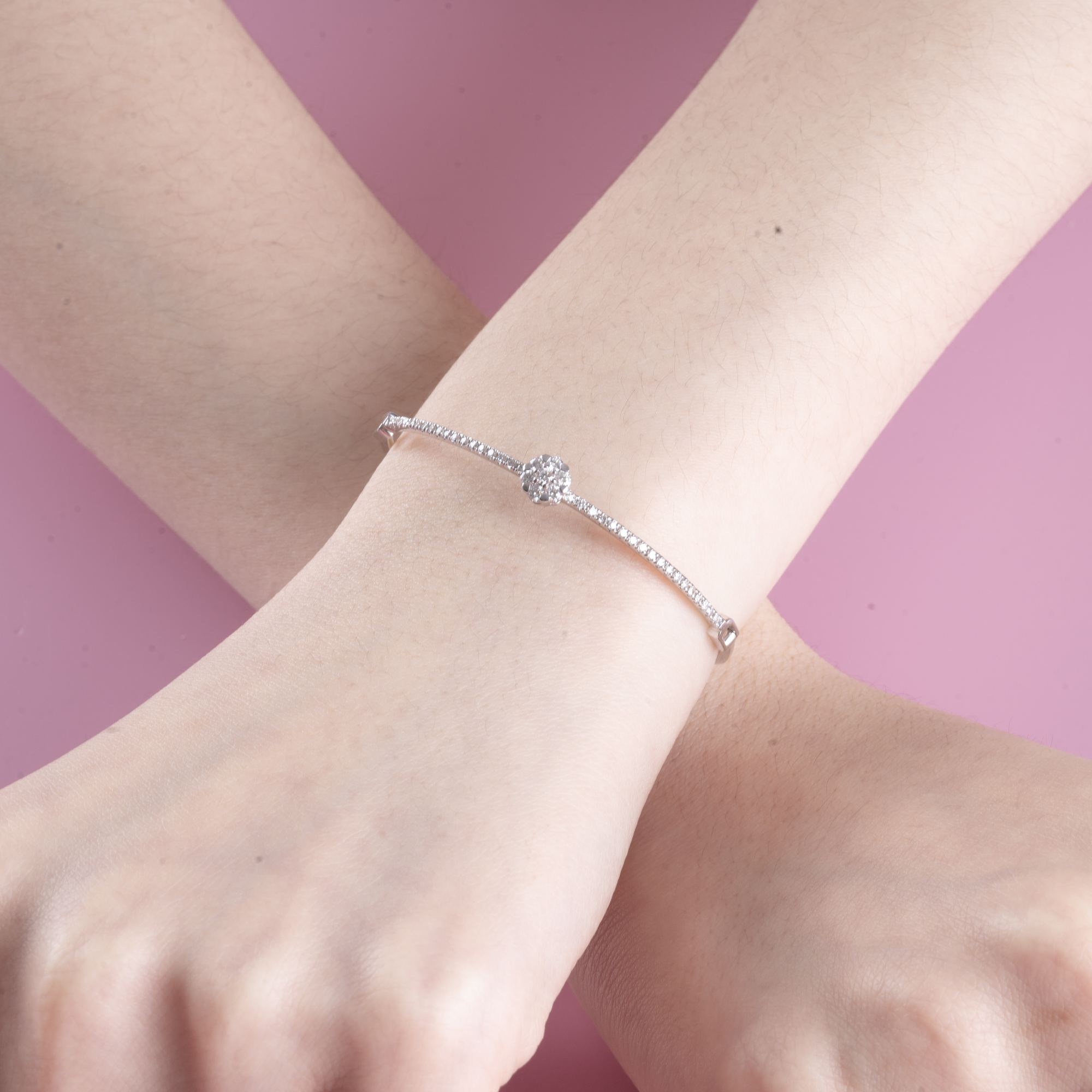 Lắc Kim cương hoa 416 HOA.LT1T21NUT8.W416 - Ảnh 4