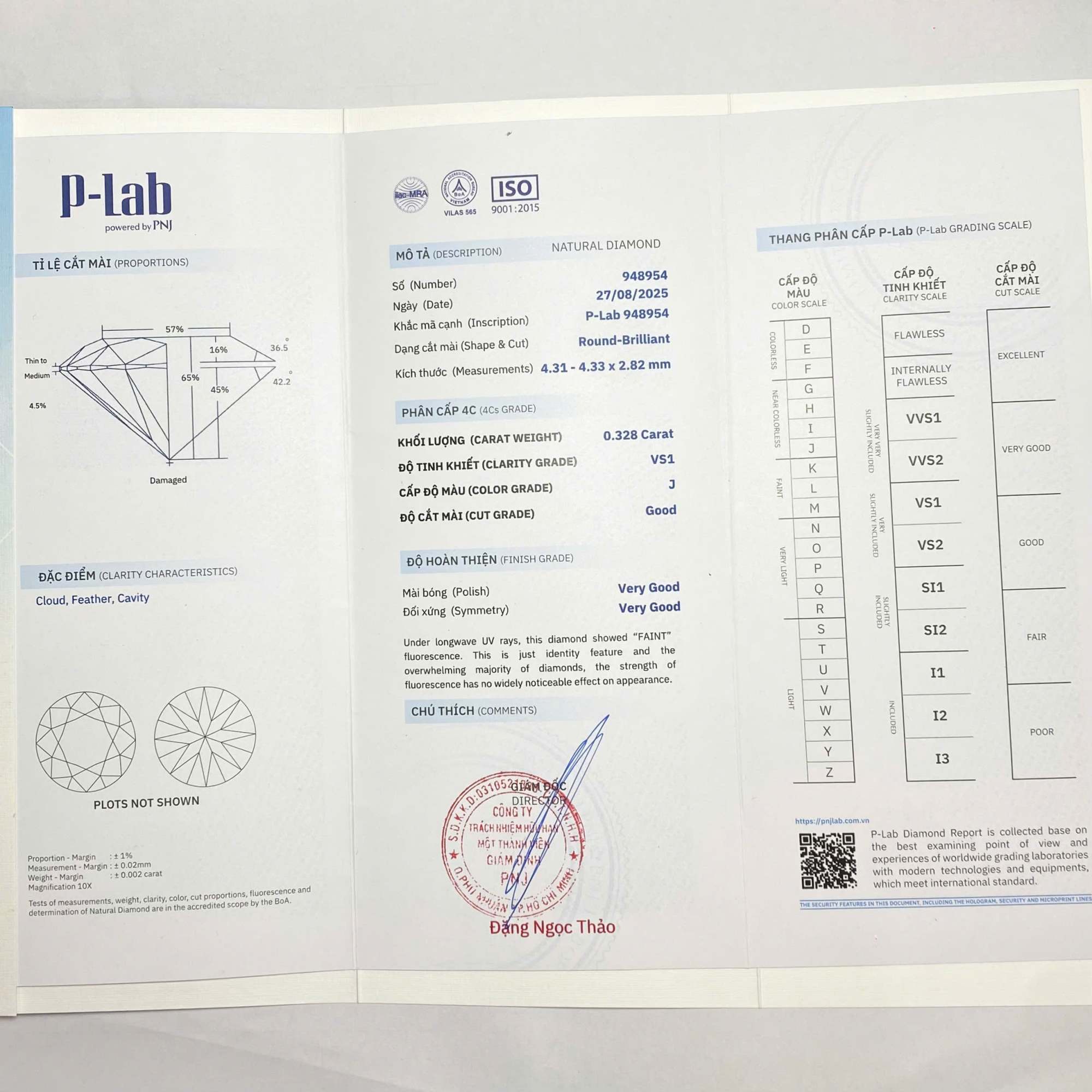 Mặt dây chuyền Kim cương hoa 585 HOA.MC10T15NU.W585 - Ảnh 6
