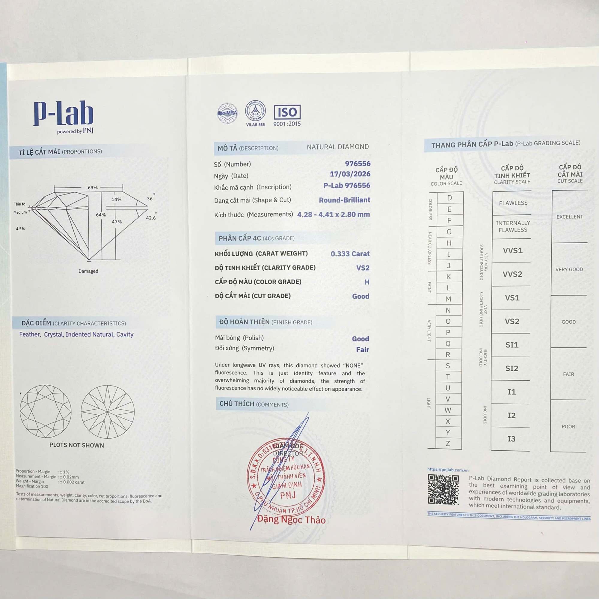 Mặt dây chuyền Kim cương hoa 585 HOA.MC10T15NU.W585 - Ảnh 8