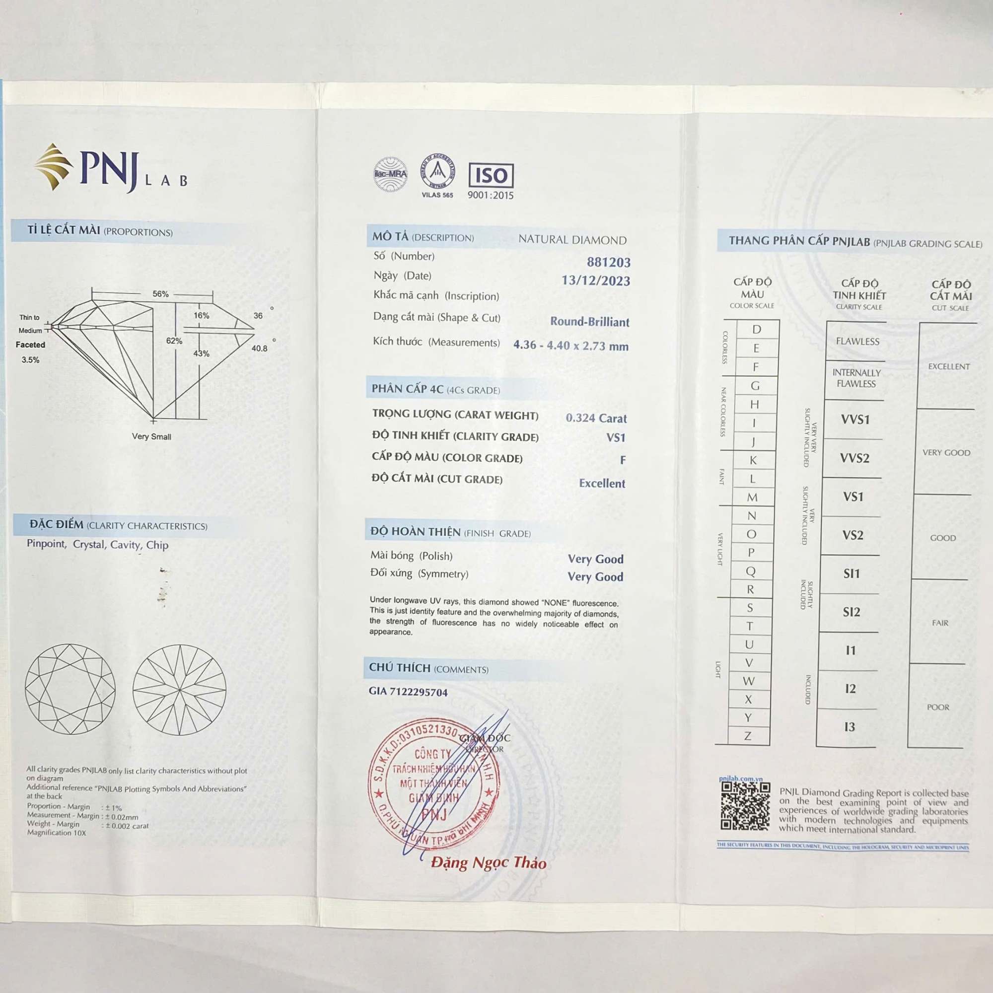 Mặt dây chuyền Kim cương hoa 585 HOA.MC10T15NU.W585 - Ảnh 9