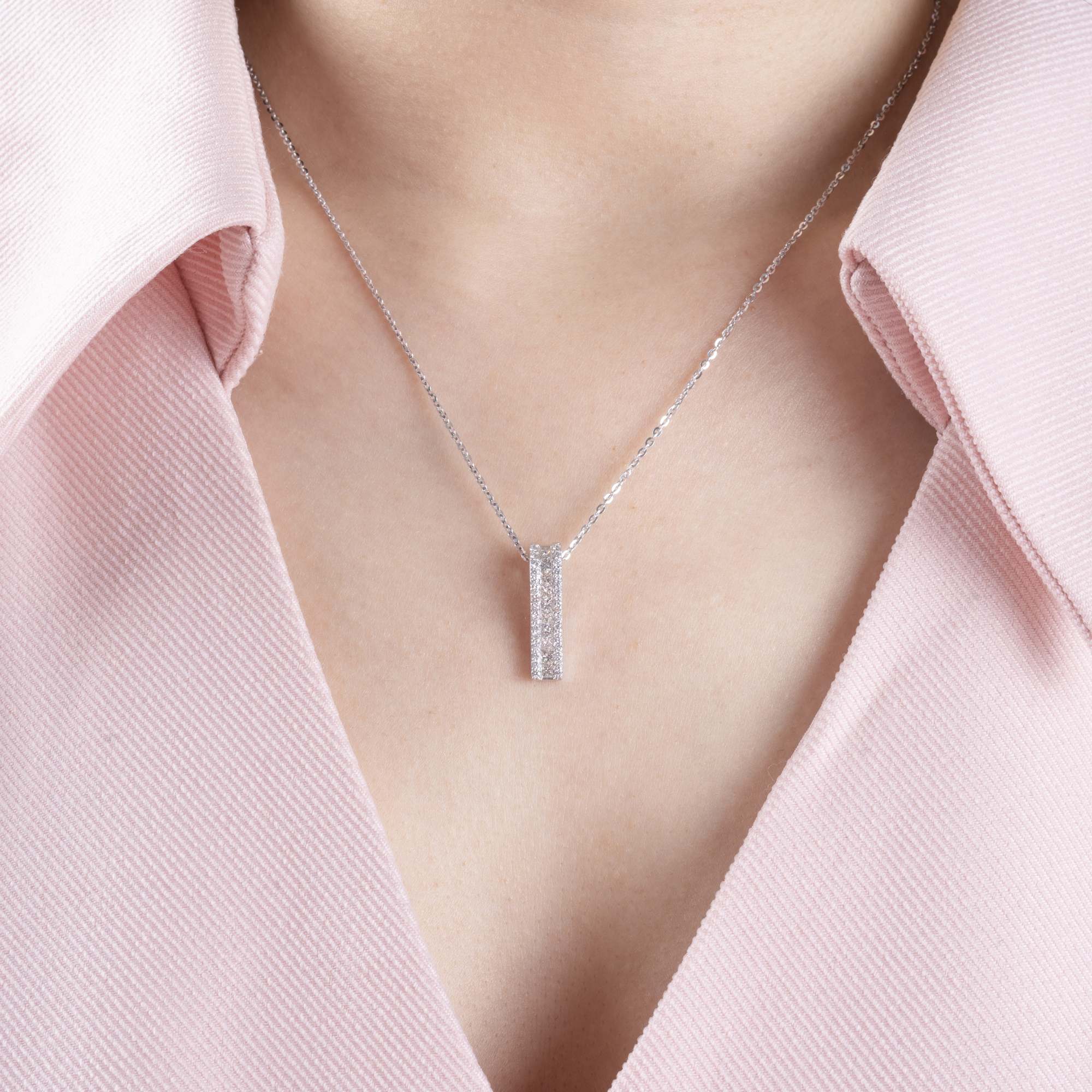 Mặt dây chuyền Kim cương kết 585 KET.MT10V19NU.W585 - Ảnh 4