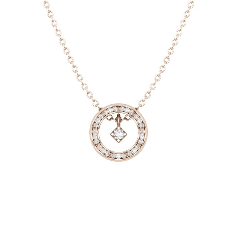 Dây cổ Kim cương vòng tròn chuyển động  416 KHA.DT1T25NUT16.P416.450