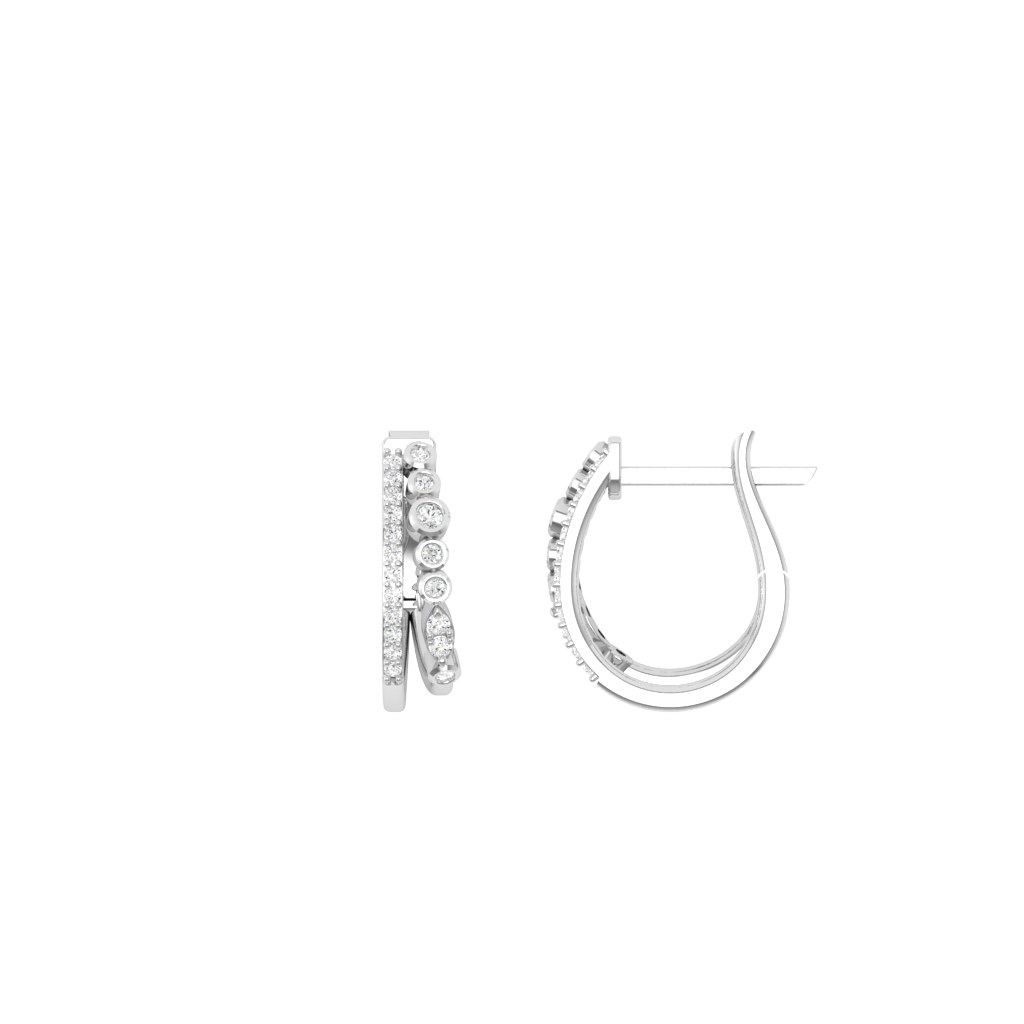 Bông tai Kim cương KHO.BT2T15NUT2.W416