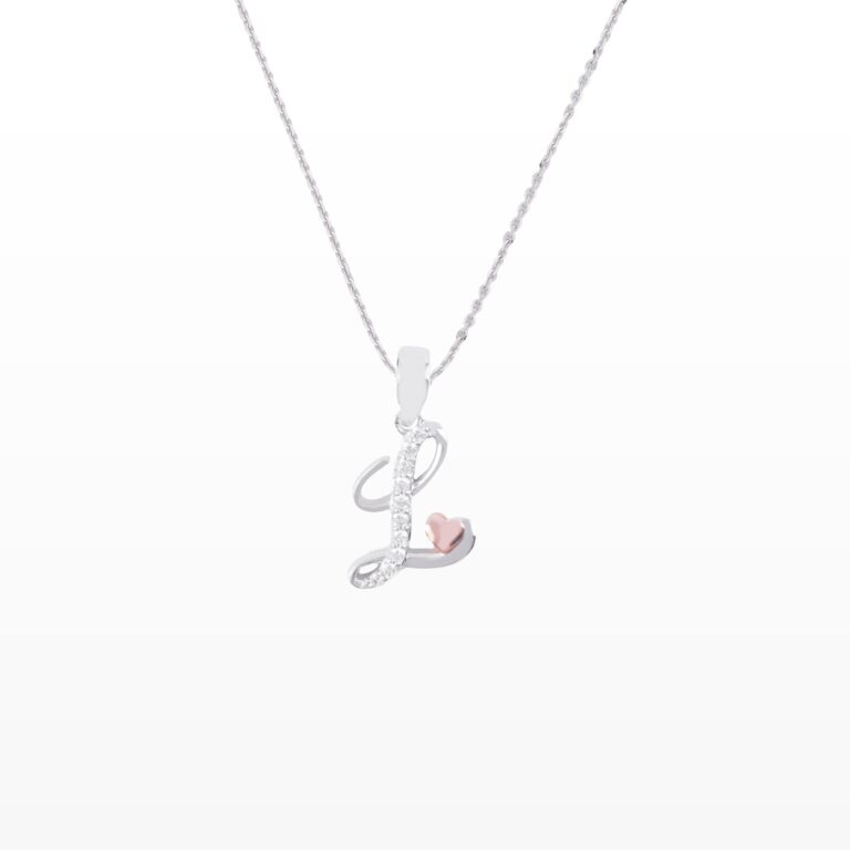 Mặt dây chuyền Kim cương chữ L 416 MEC.L002.MT8T11NU