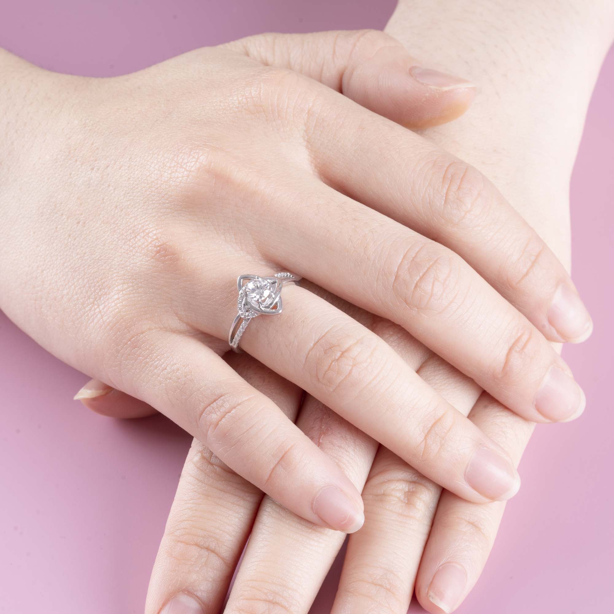 Nhẫn Kim cương hoa 585 HOA.NC21T10NU - Ảnh 5