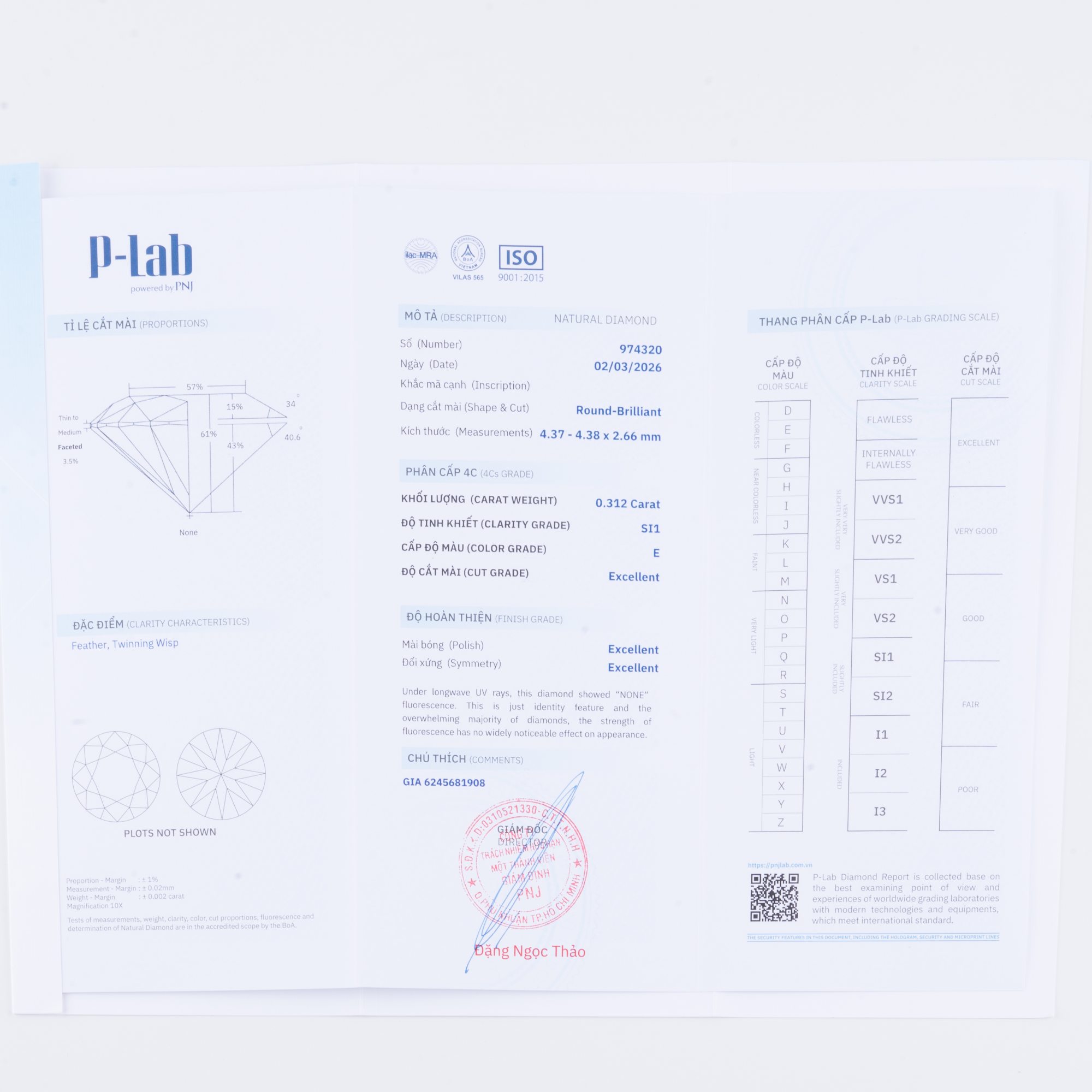Nhẫn Kim cương trơn 585 TST.V000.NC1T50NU - Ảnh 3