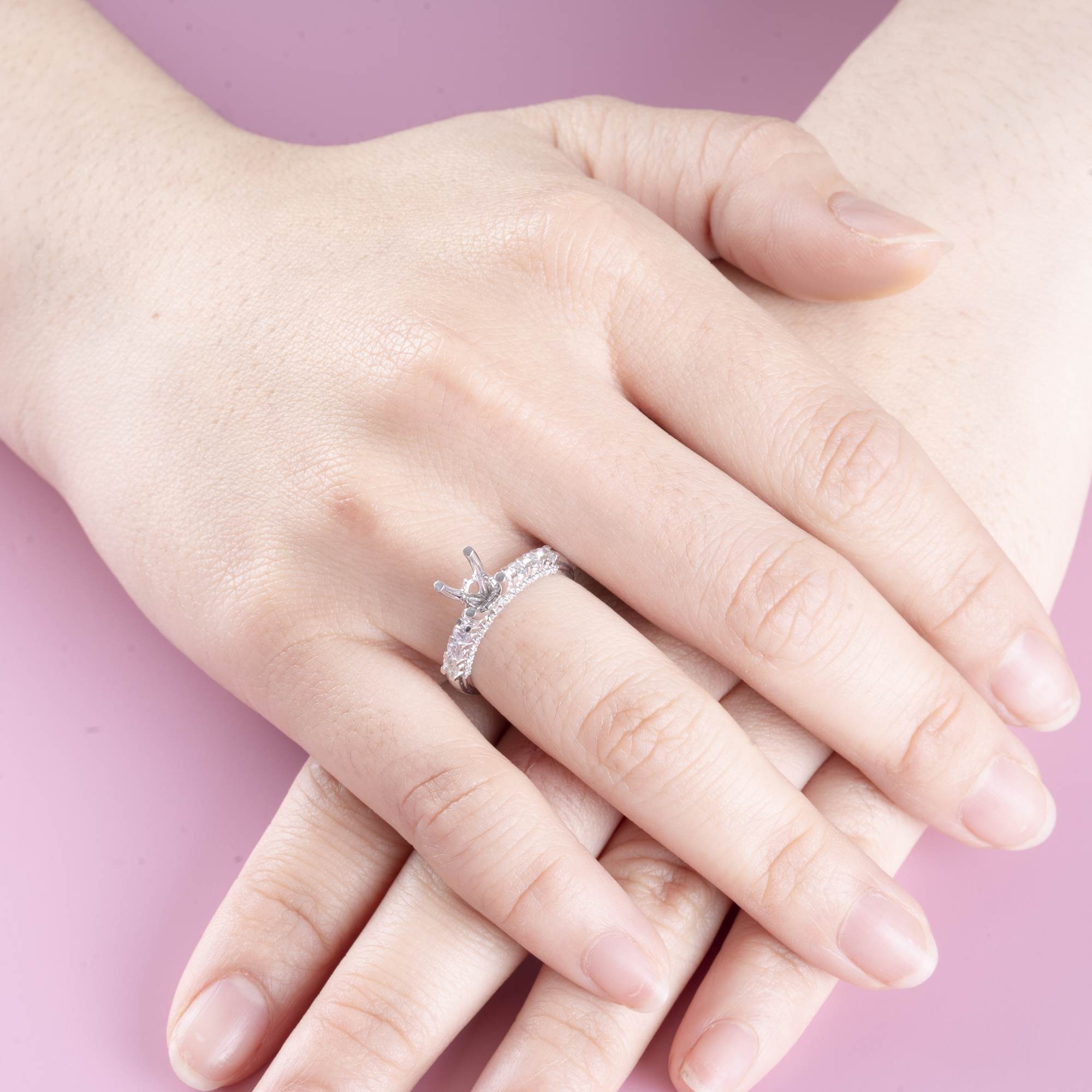 Nhẫn Kim cương 585 NHA.NC8T23NU.W585.110.570 - Ảnh 4