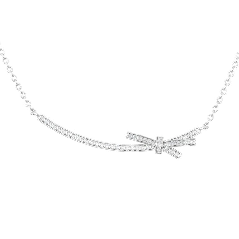 Dây cổ Kim cương nơ  416 NOO.DT49T11NUT18.W416.450