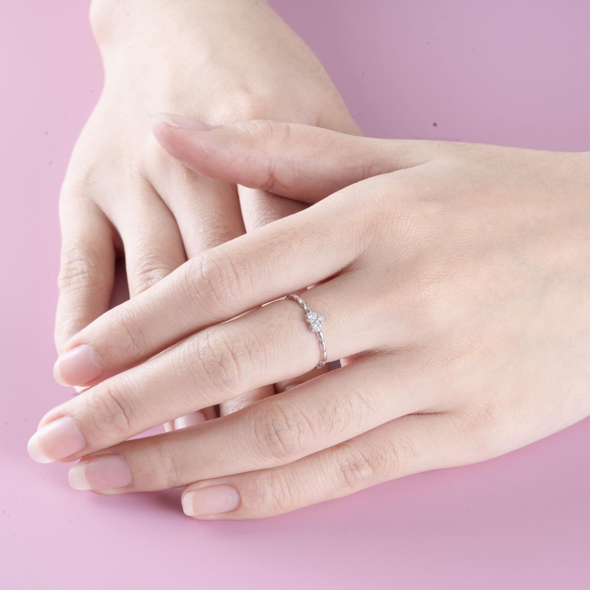 Nhẫn Kim cương tam tâm 416 NT2T20NU.W416 - Ảnh 4