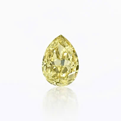 Kim cương viên Pear 8.11 - 4.95 Fancy Yellow SI2 GIA DDD0029307
