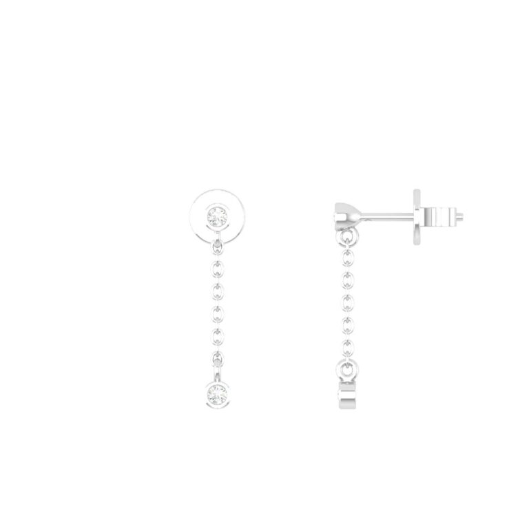 Bông tai Kim cương  416 TOT.BT4T21NUT15.W416