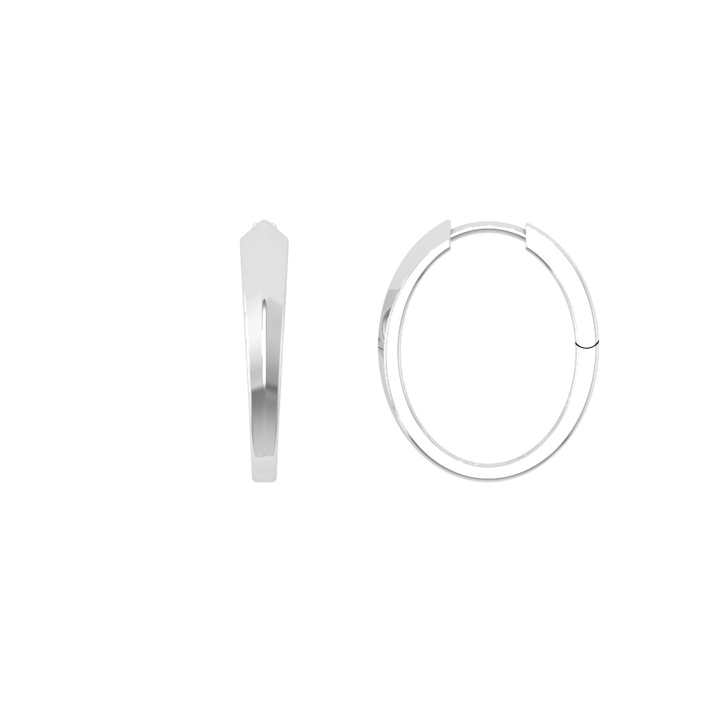 Bông tai khoen 585 TST.BTNUT10.W585