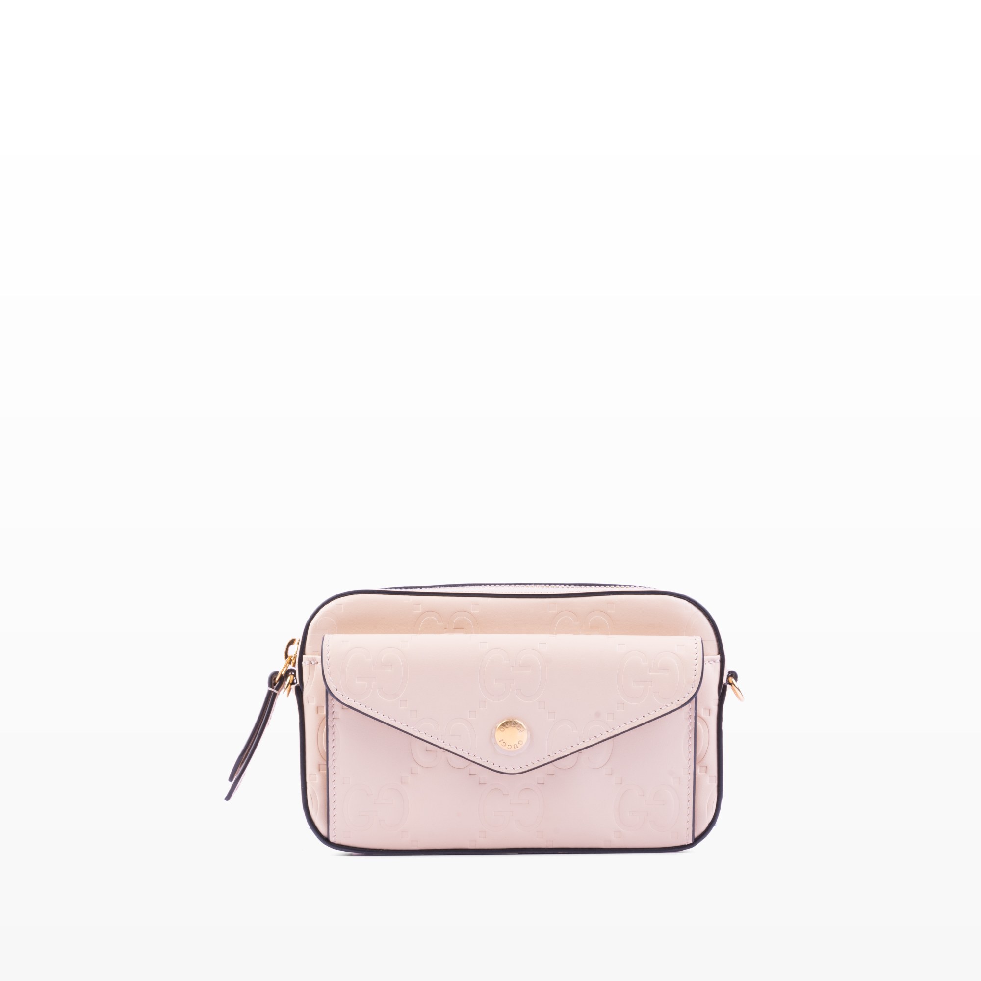 Túi Crossbody Gucci Blondie GG Embossed Leather Ivory Nữ TUI4016018