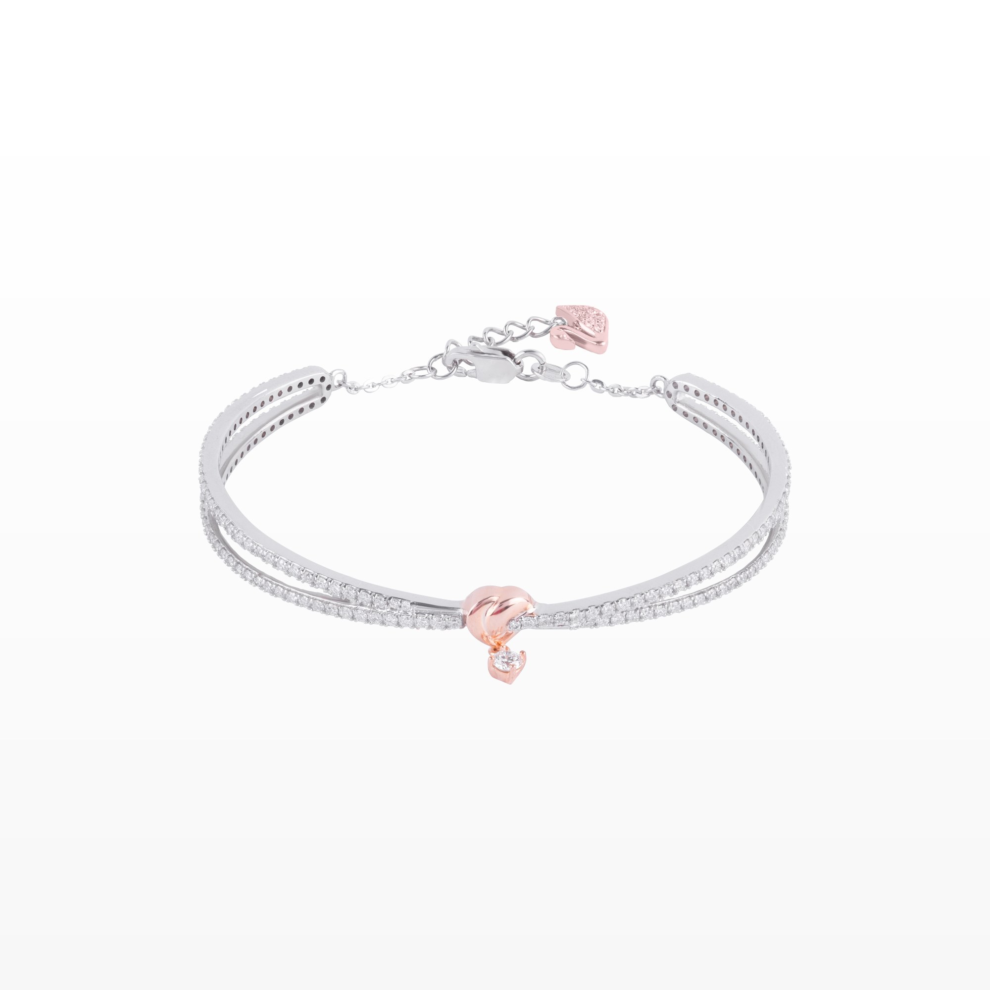 Vòng Kim cương kết 2 hàng 585 VGD0026538