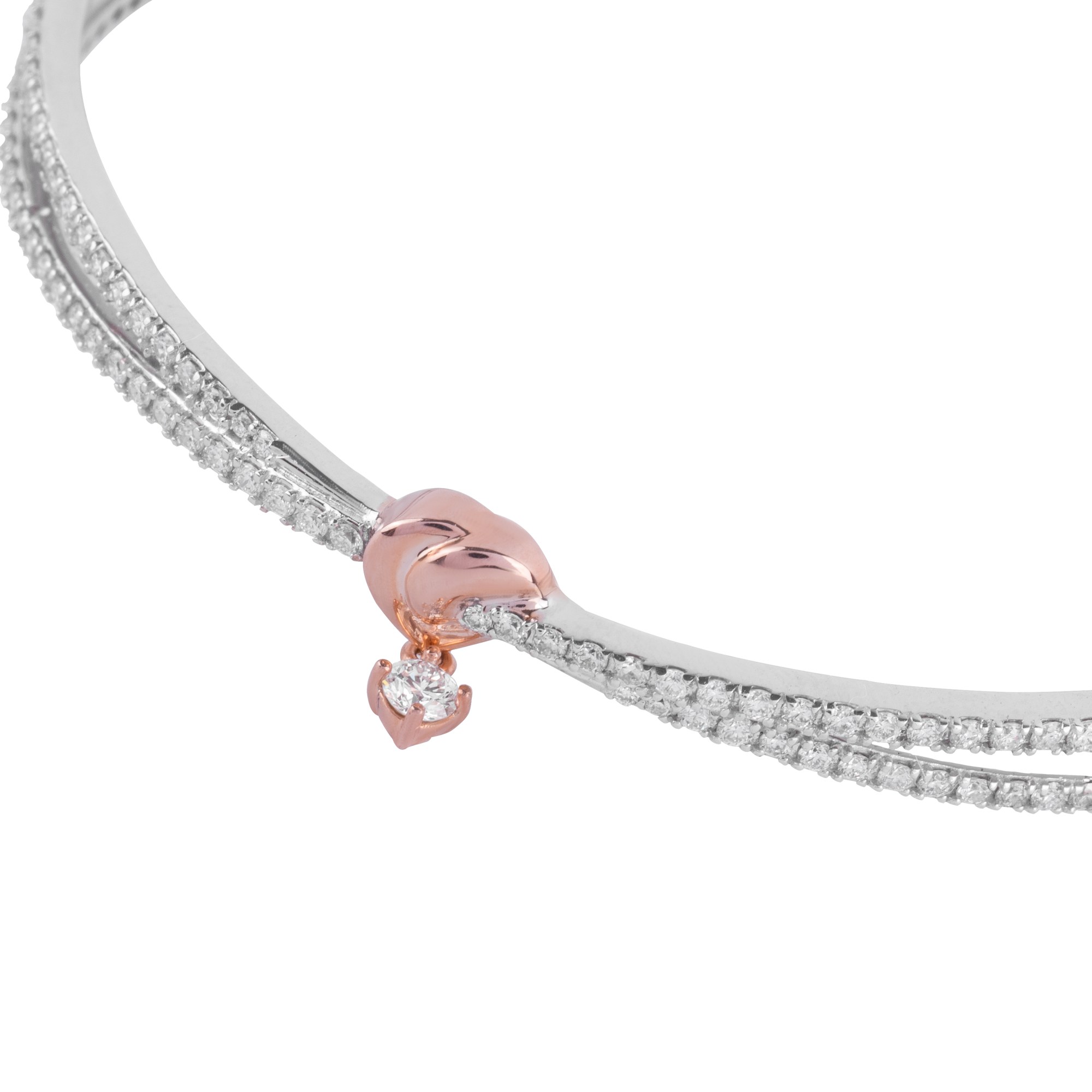 Vòng Kim cương kết 2 hàng 585 VGD0026538 - Ảnh 2