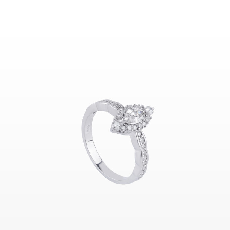 Nhẫn Kim cương Marquise 585 TSF.M001.NC2T2NU078.W585