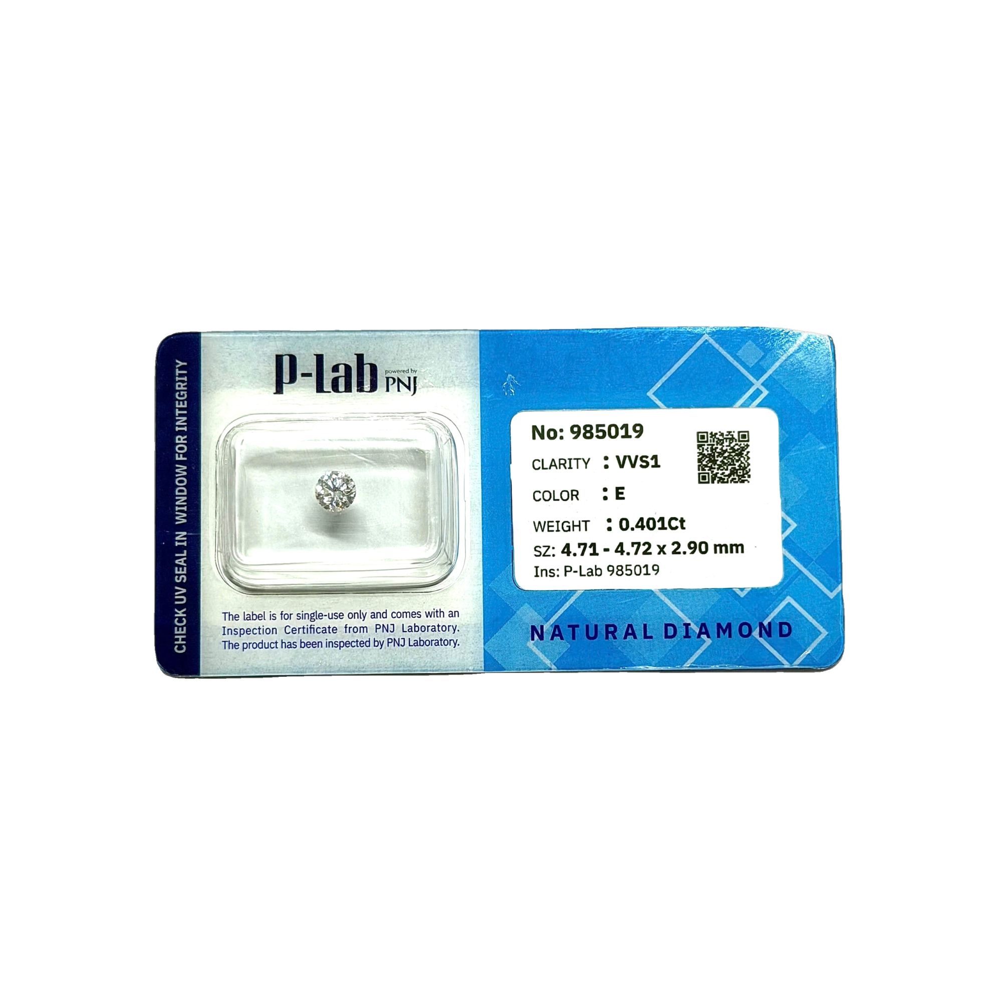 Kim cương viên 4.71 - 4.72 E VVS1 P-LAB DDD4017723 - Ảnh 2