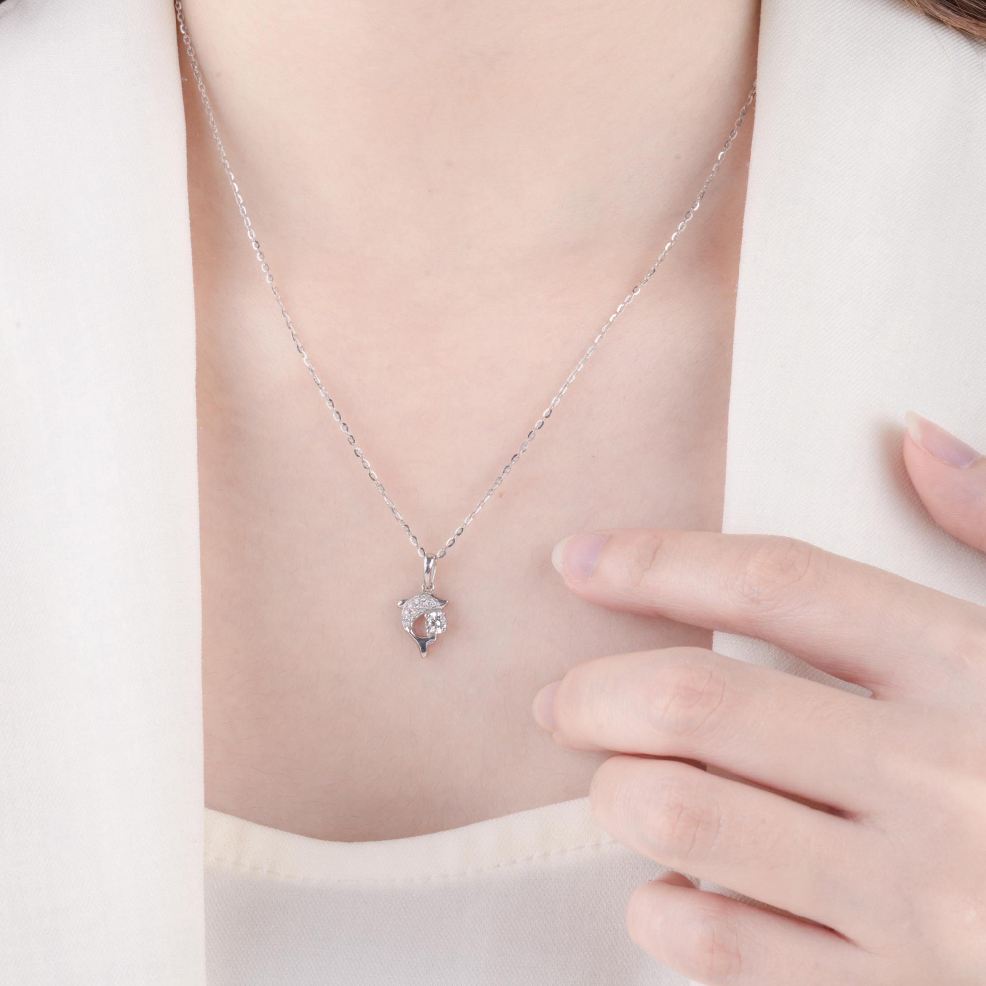 Mặt dây chuyền Kim cương cá heo 416 MGD0001141 - Ảnh 5
