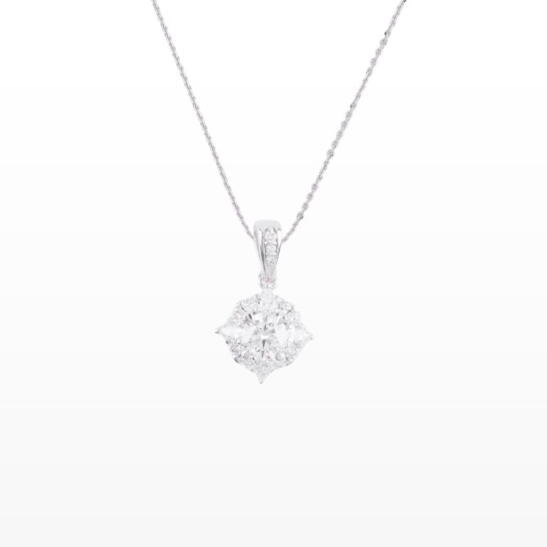 Mặt dây chuyền Kim cương hoa 585 MGD0026522