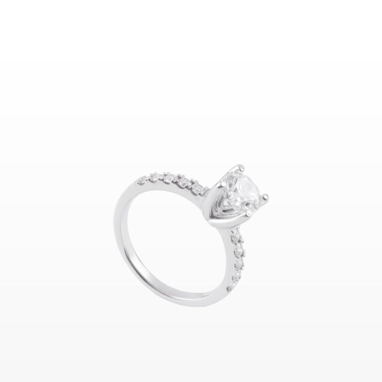 Nhẫn Kim cương 1 hàng tấm 585 NGD0026552