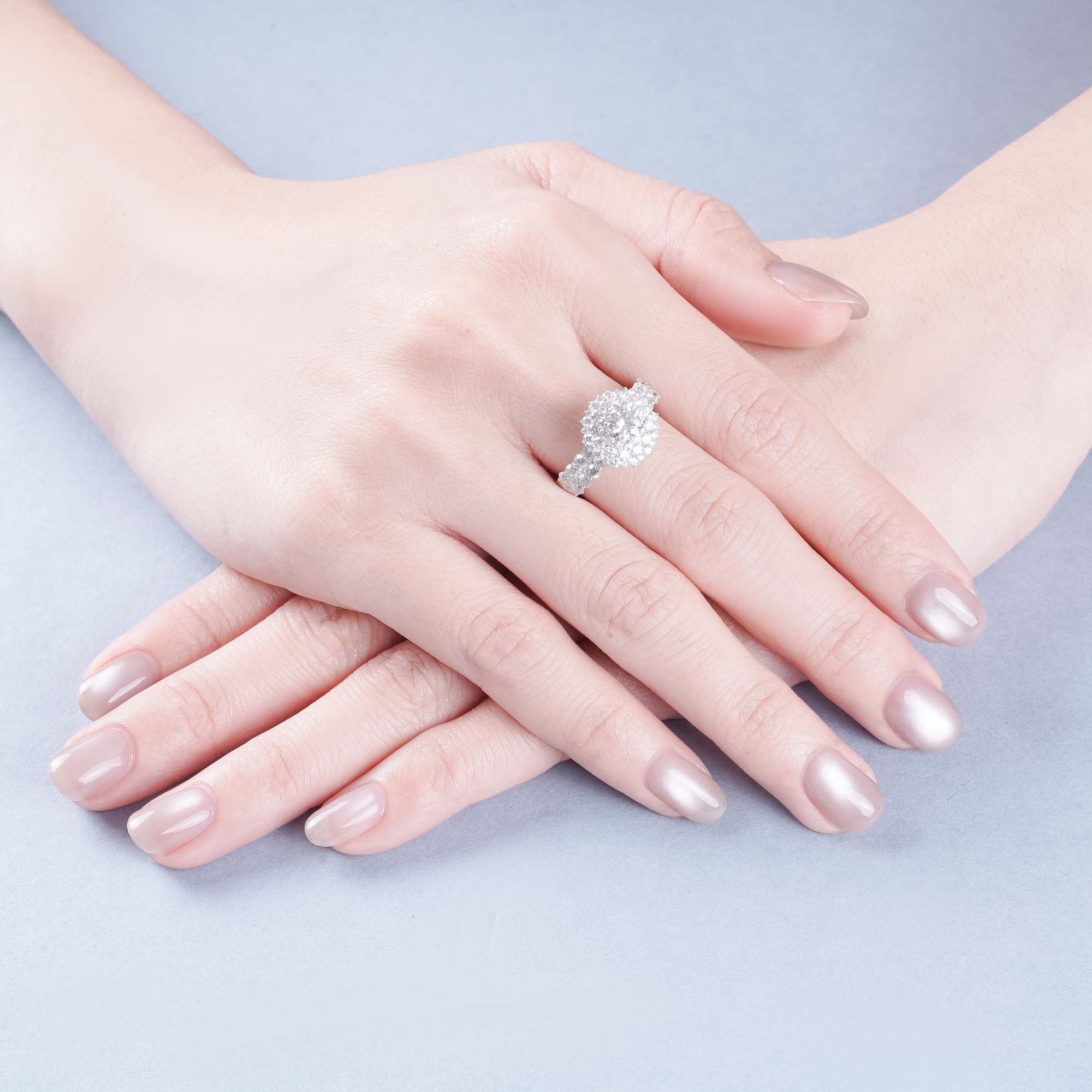 Nhẫn Kim cương halo 585 NGD0029329 - Ảnh 5