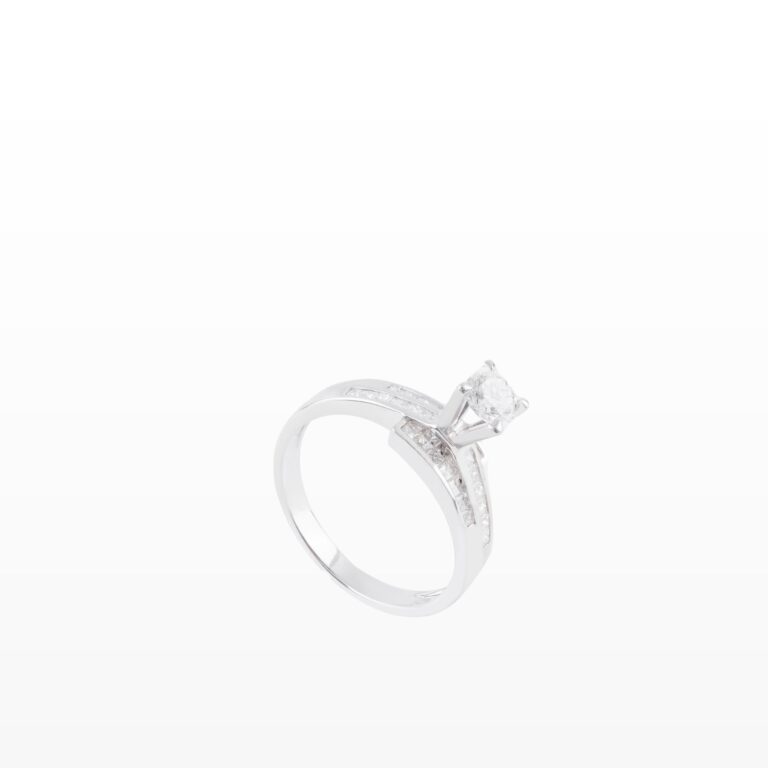 Nhẫn Kim cương 3 hàng tấm 750 NGD0029352