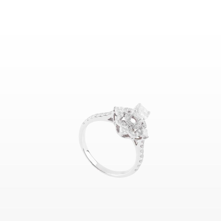 Nhẫn Kim cương halo 750 NGD0029359