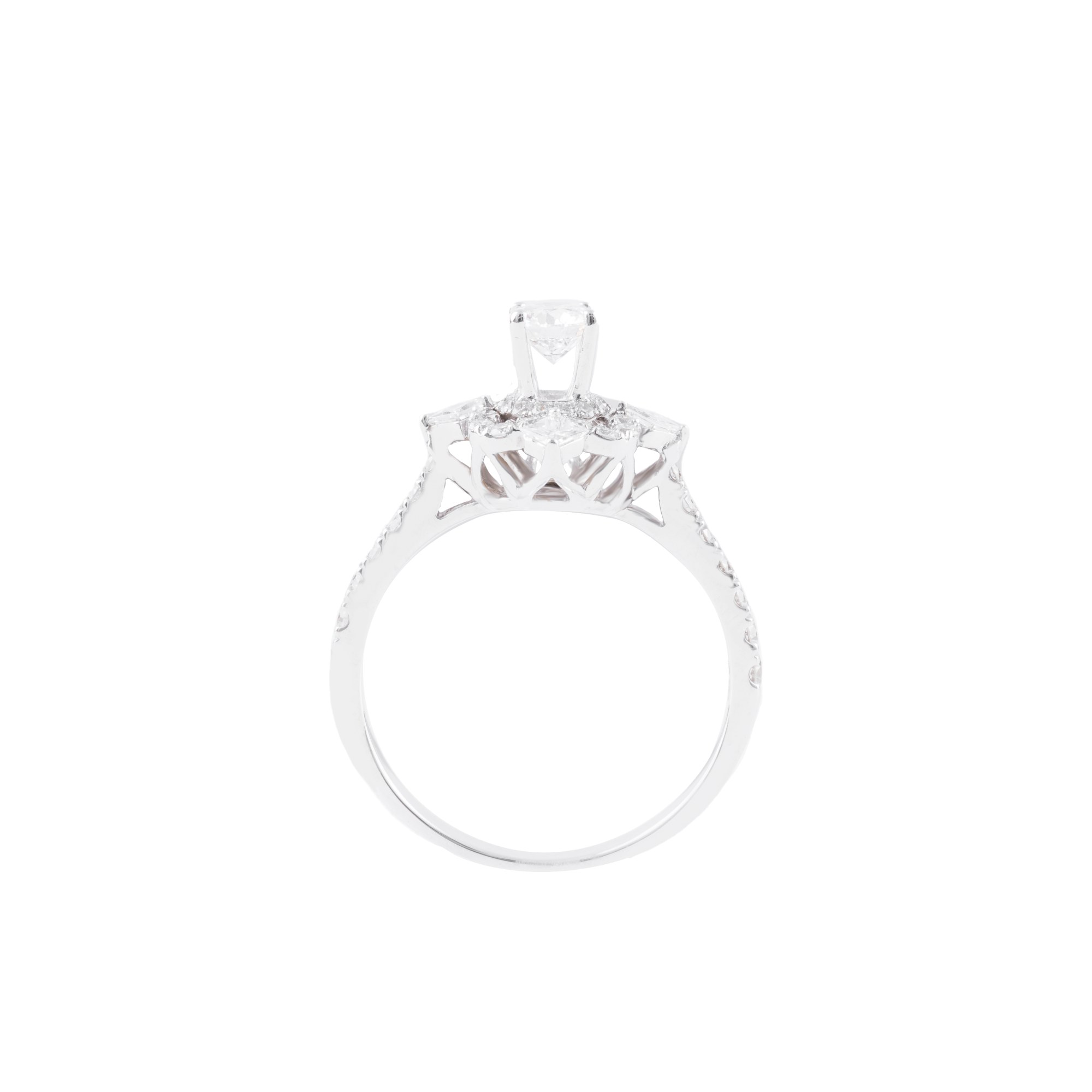 Nhẫn Kim cương halo 750 NGD0029359 - Ảnh 3