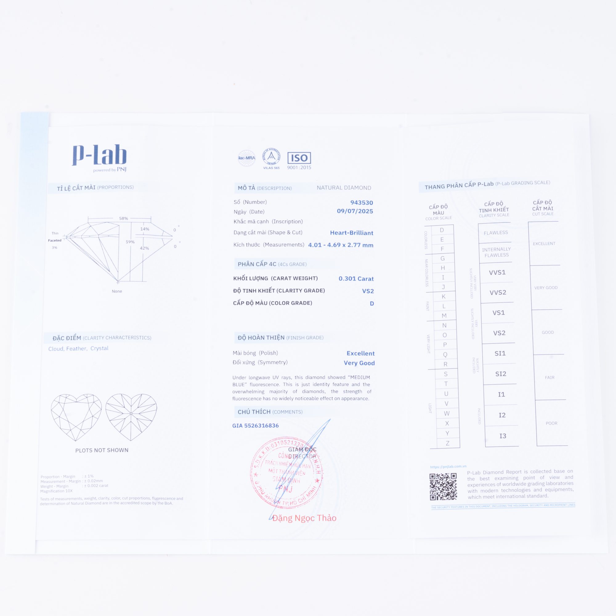 Nhẫn Kim cương Heart 585 NGD4017474 - Ảnh 5