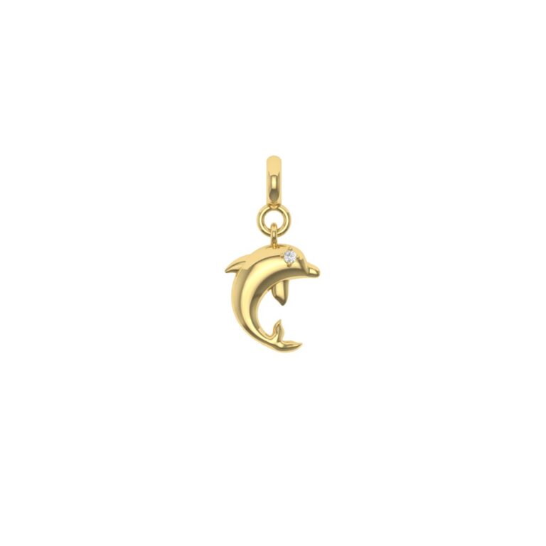 Charm Kim cương cá heo 416 TSC.CT1T11NUT3.Y416