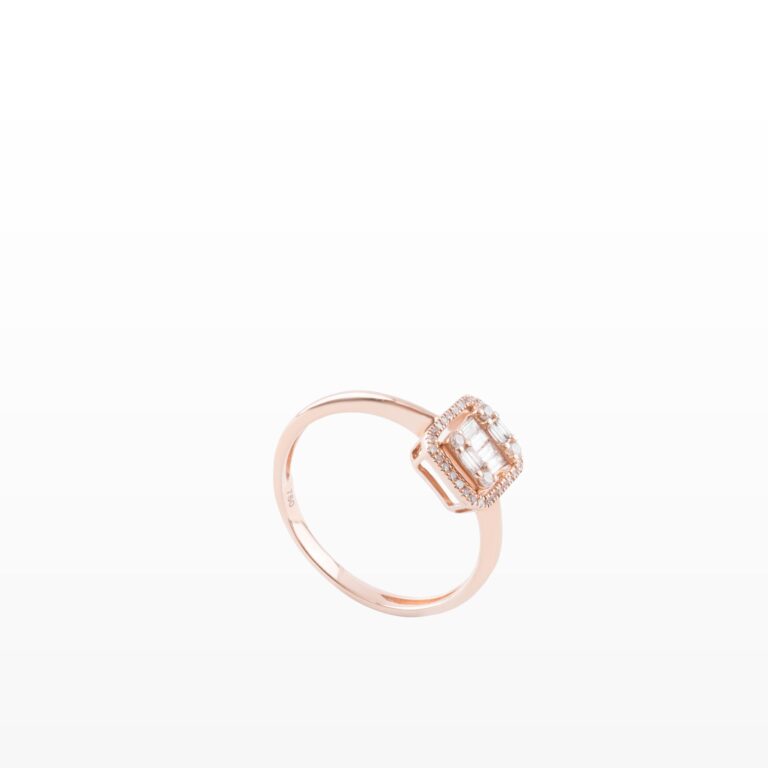 Nhẫn Kim cương Baguette 750 TSF.NT4V25NU.P750