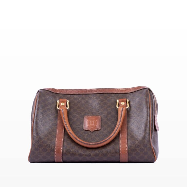 Túi Handbag Céline Vintage Macadam Coated Canvas Boston Unisex TUI4014262