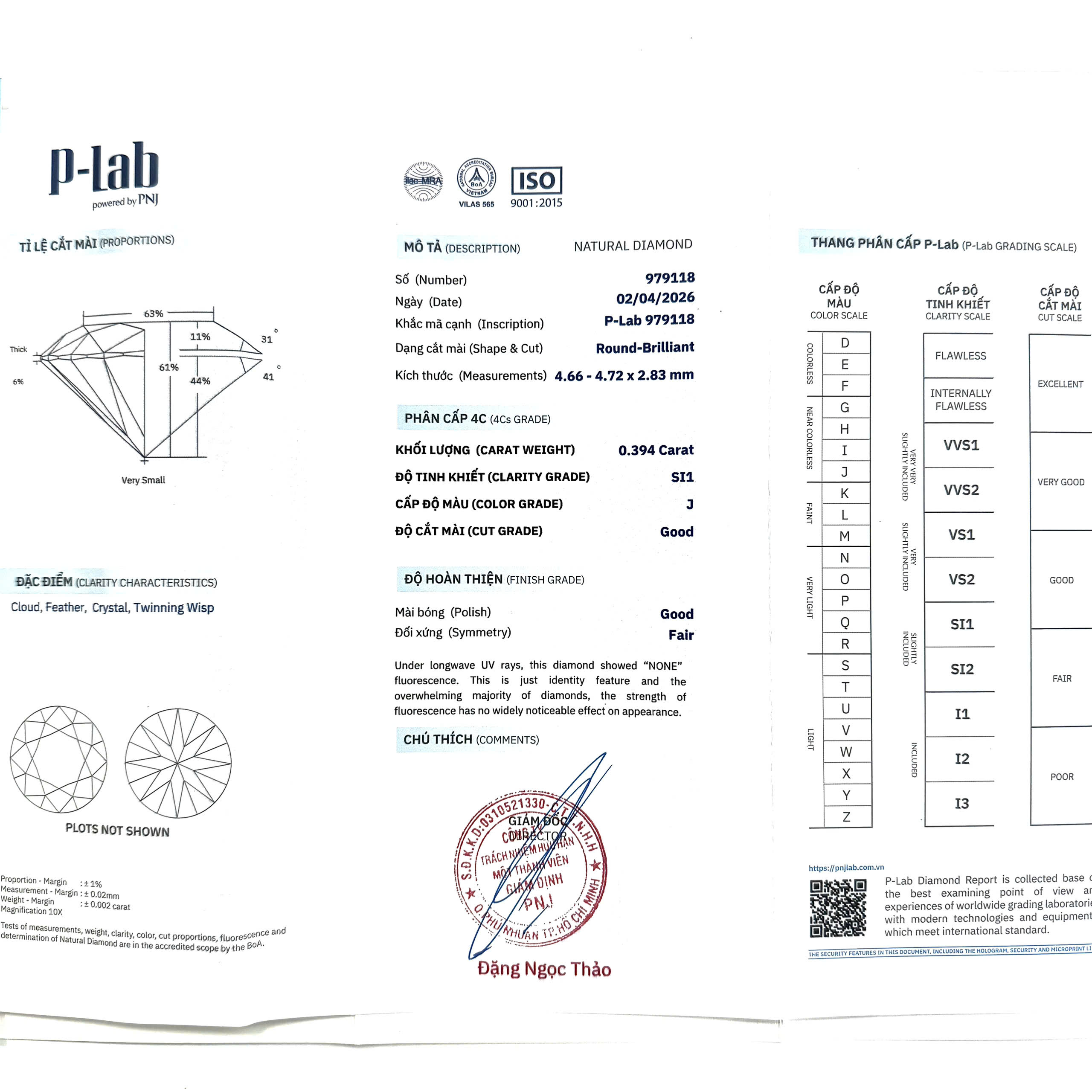 Mặt dây chuyền Kim cương 650 KHA.MC1T19NU01.W650 - Ảnh 5