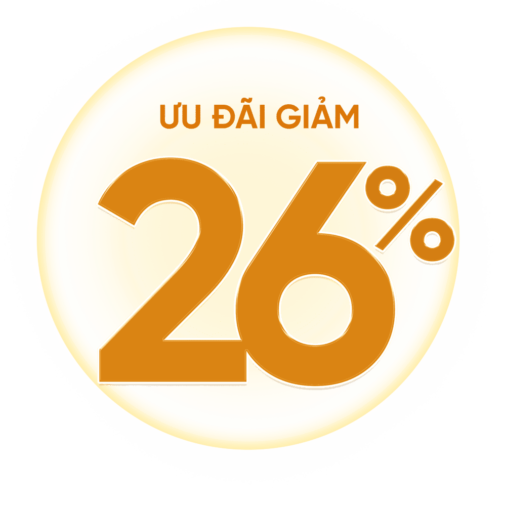 Ưu đãi giảm 26%