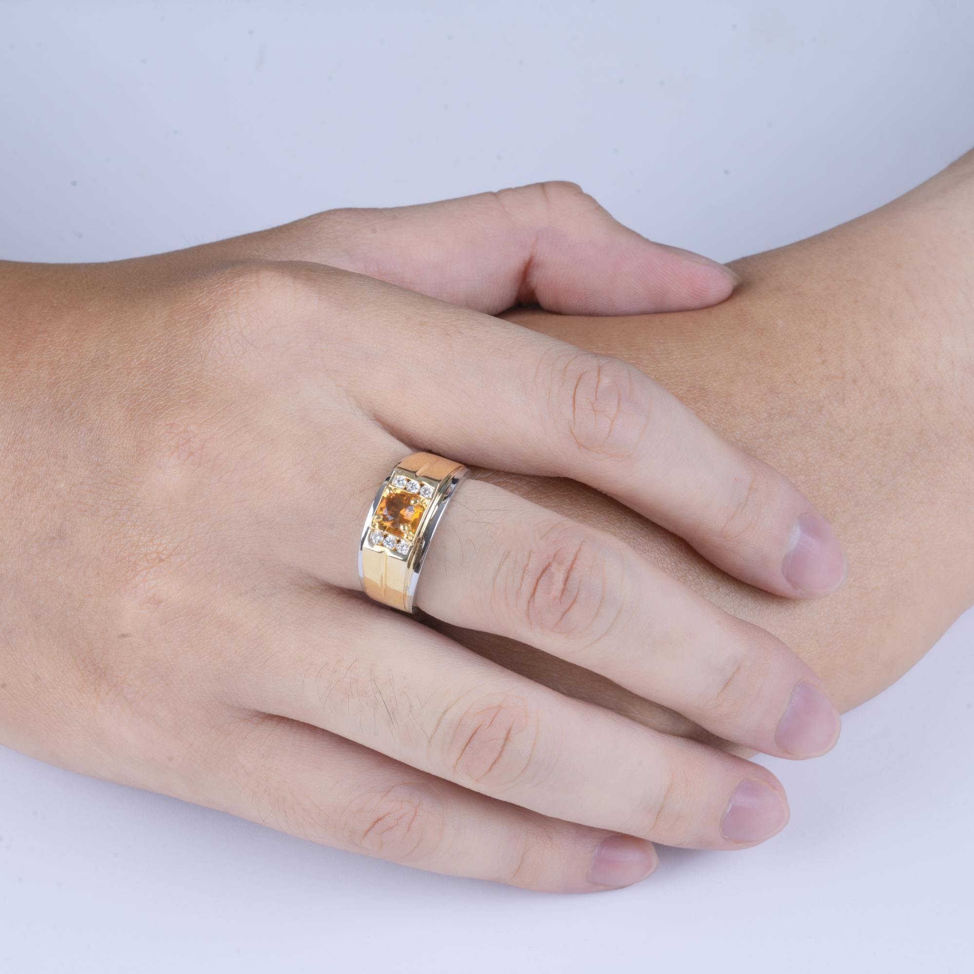 Nhẫn Đá Citrine 585 NAT.NC6T19NA.WY585 - Ảnh 4
