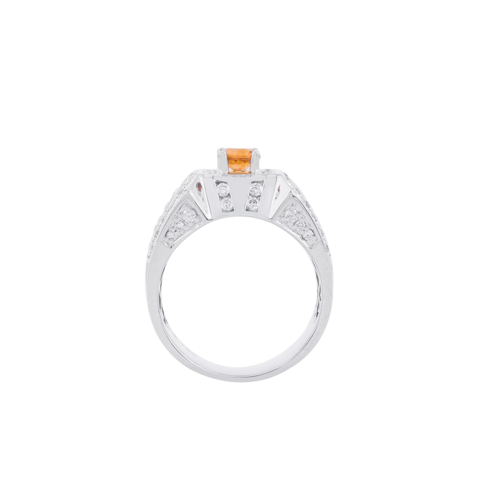 Nhẫn Đá Citrine 750 NGD0030919 - Ảnh 3