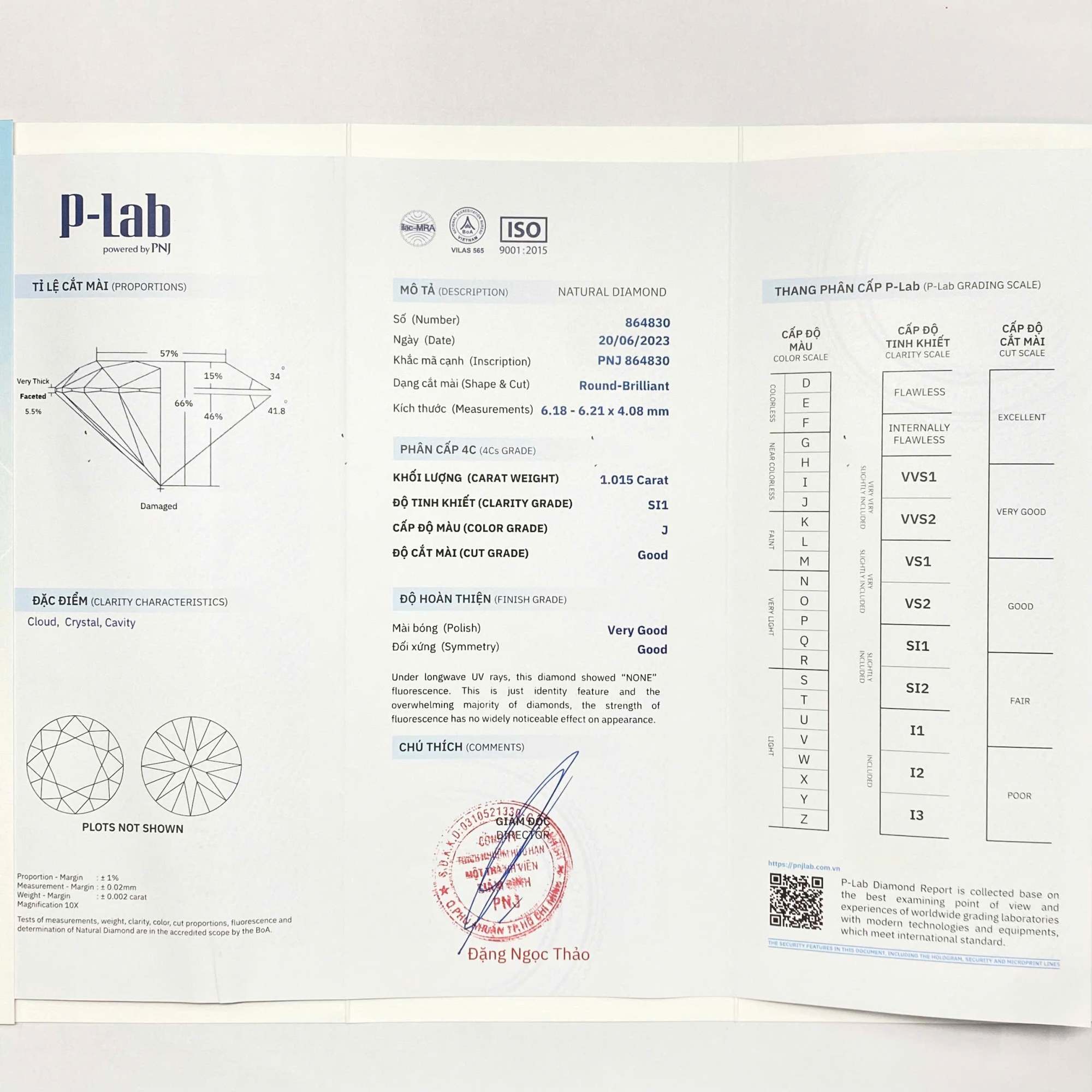 Nhẫn Kim cương 585 NHA.NC6T19NUT1.W585 - Ảnh 5