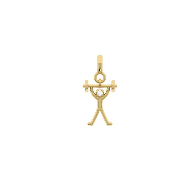 Charm Kim cương cử tạ  416 TSC.CT1T14NUTY8.Y416